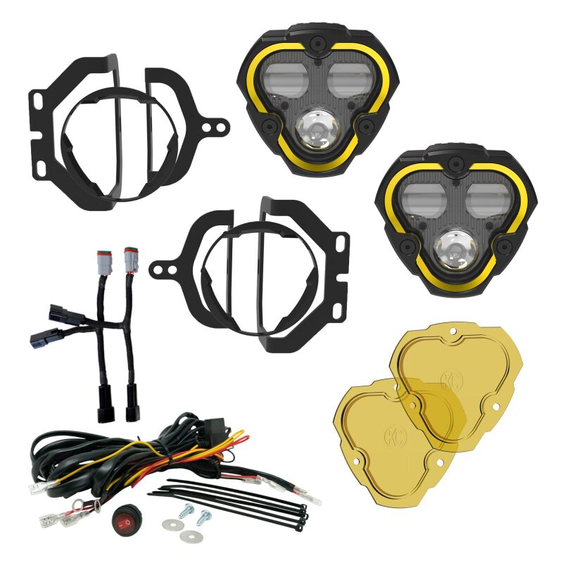 Jeep JT Fog Light Kit - KC HiLiTES - FLEX ERA 3 Dual Mode SAE - `18-`24 Jeep JT Fog Light Kit - KC HiLiTES - FLEX ERA 3 Dual Mode SAE - `18-`24